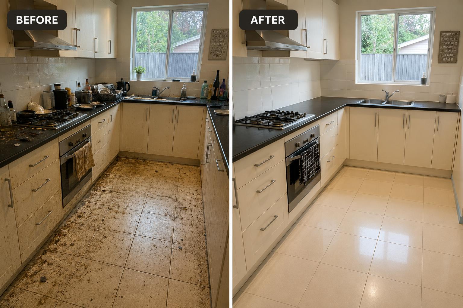 Keuken diepteschoonmaak