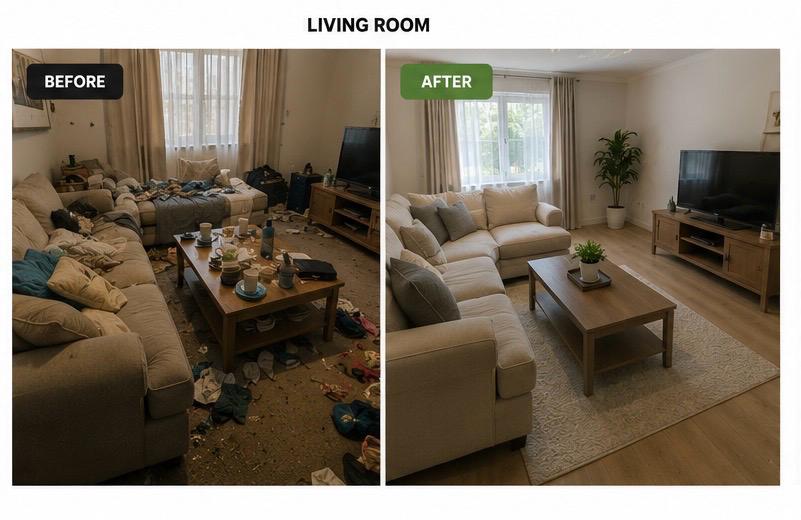 Woonkamer opfrissing